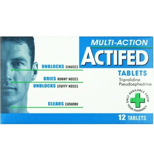 ACTIFED MULTI ACTION TABS 12S (PER PACK)