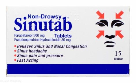 Sinutab non-drowsy