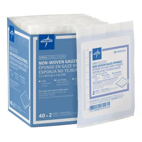 3X3 NON-WOVEN (STERILE) GAUZE SWAB (PER SACHET)