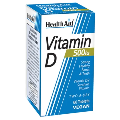 HEALTHAID VITAMIN D 500IU 60S
