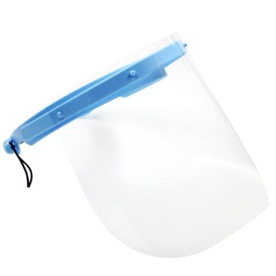 FACE SHIELD WITH BLUE FRAME
