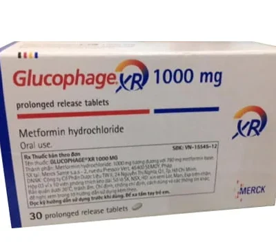 GLUCOPHAGE XR 1000MG TABS 30S