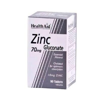 HEALTHAID ZINC GLUCONATE 70MG 90S