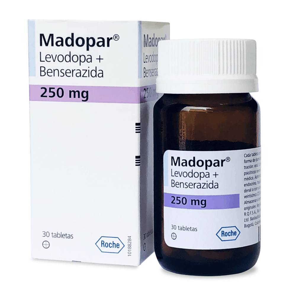 MADOPAR 250MG CAP (LEVODOPABENSERAZIDE)100S