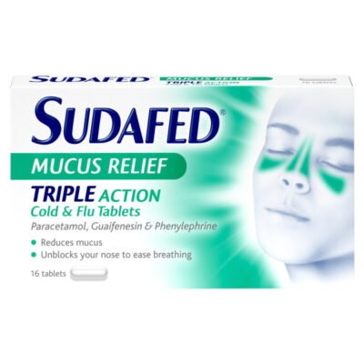 SUDAFED MUCUS RELIEF TRIPLE ACTION 16S