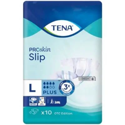 TENA SLIP PLUS MED/LARGE 10S