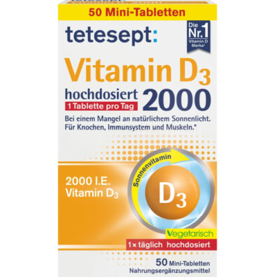 VITAMIN D3 2000IU 50S (TETESEPT)