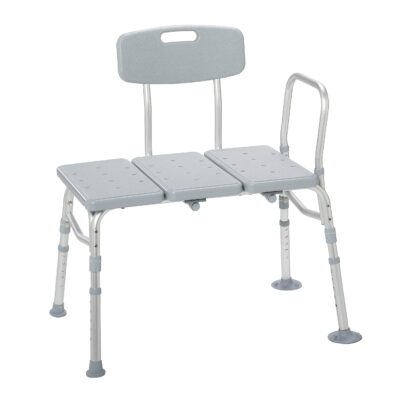 TRANSFER BENCH W/SLIDING SEAT & FOLD UP LEGS