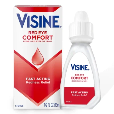 VISINE RED EYE COMFORT DROPS 15ML (RED)