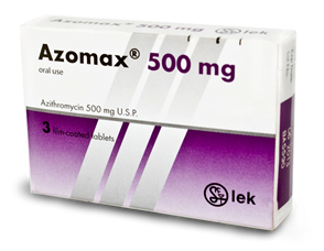 AZOMAX 500MG 3S AZITHROMYCIN PER PACK