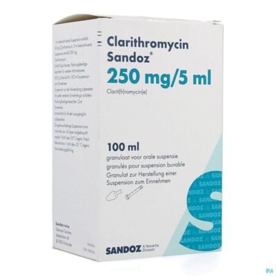 CLARITHROMYCIN 125MG/5ML SUSPENSION 70ML