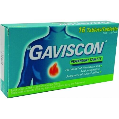 GAVISCON PEPPERMINT TABLETS 16S