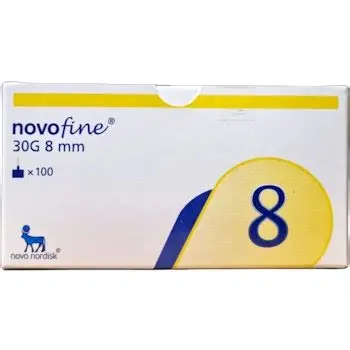 NOVOFINE NEEDLS 8MM 30G