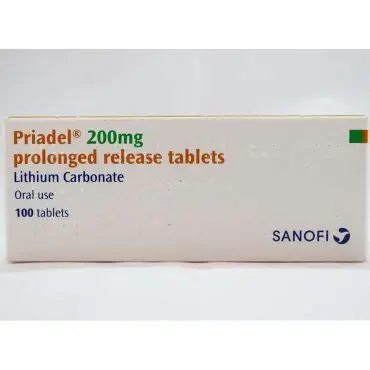 PRIADEL 200MG TAB (LITHIUM CARBONATE)100S/TAB