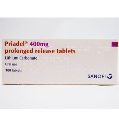 PRIADEL 400MG TAB (LITHIUM CARBONATE)/TAB