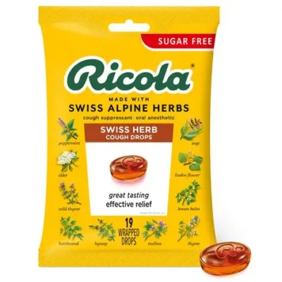 RICOLA LOZENGES 75G BAG  (17S/20S) ALL TYPES