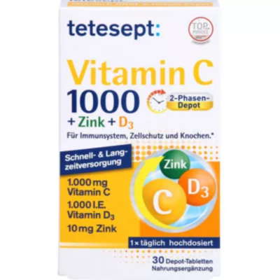 VITAMIN C  ZINC  D3 1000MG TABS (TETESEPT)