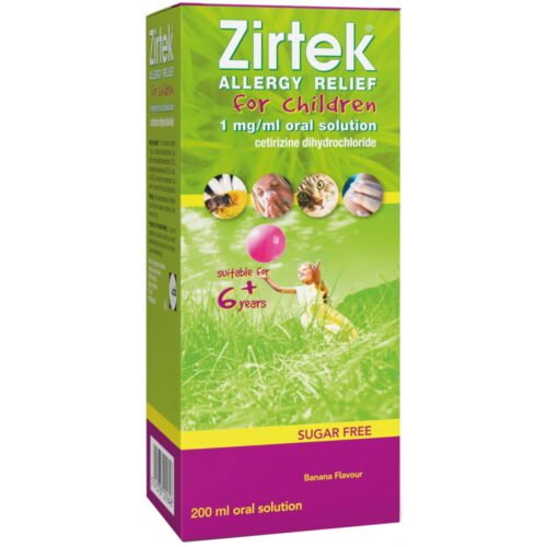 ZIRTEK ALLERGY SYRUP 150ML (CETIRIZINE)