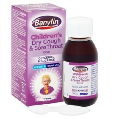 BENYLIN CHILDREN DRY & SORE THROAT 125ML SYRUP