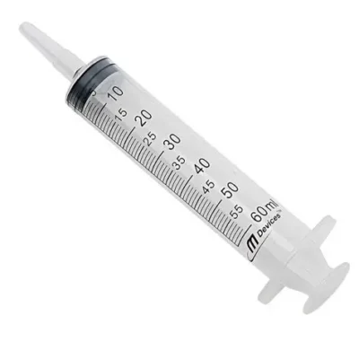 SYRINGE & NEEDLE 60ML (DISPOSABLES)