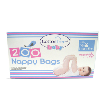 COTTON TREE NAPPY BAGS 200S