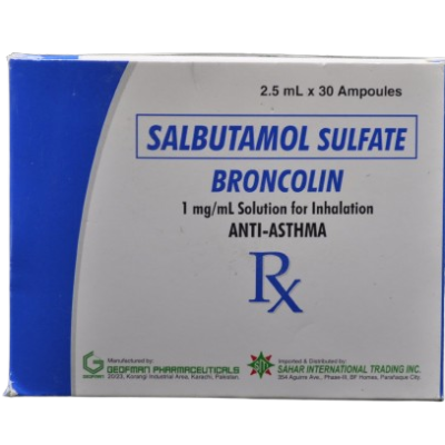 BRONCHOLIN TAB(SALBUTAMOL) PER STRIP