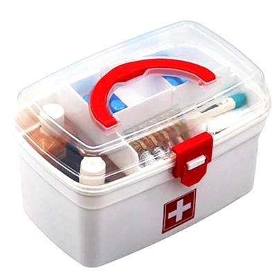 FIRST AID PLASTIC BOX (MEDICINE CABINET)