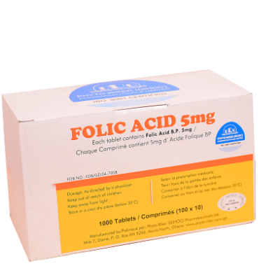 FOLIC ACID LOCAL 5MG 1000S/STRIP