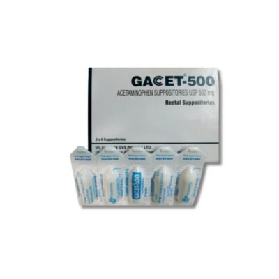 GACET SUPP 500MG 10S