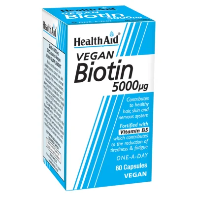 HEALTHAID BIOTIN 5000UG TABS 60S