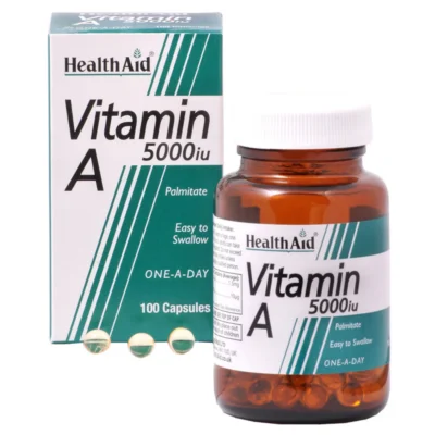 HEALTHAID VITAMIN A 5000IU CAPS 100/PER CAP