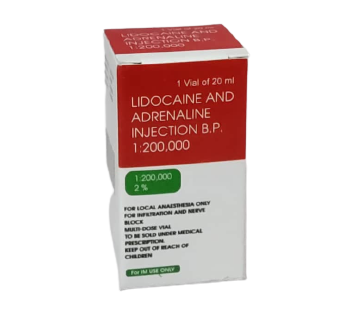 LIDOCAINE & ADRENALINE INJECTION 2% 20ML