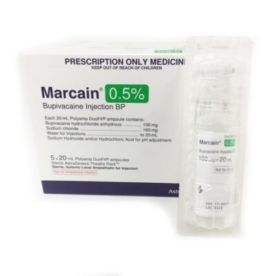 MARCAINE PLAIN (BUPIVACAINE) 0.5% 100MG/20ML
