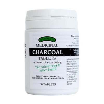 MEDICINAL ACTIVATED CHARCOAL TABS 100S