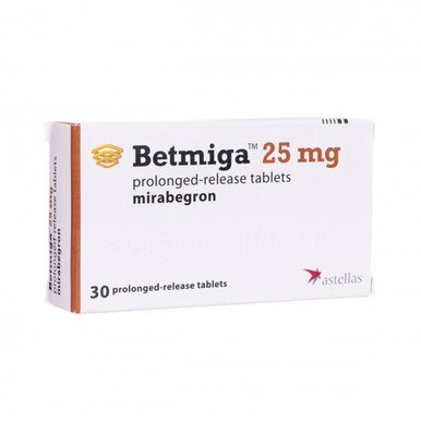 MIRABEGRON 25MG (PER TAB) 30S (BETMIGA)