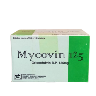 GRISEOFULVIN (MYCOVIN) 125MG (PER TAB)