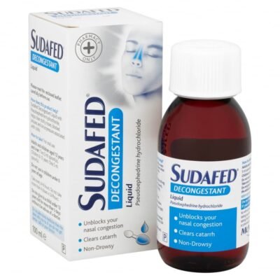 SUDAFED DECONGESTANT SYRUP 100ML