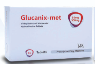 GLUCANIX MET 50/500MG TABS (VIDAGLIPTIN/METFORMIN