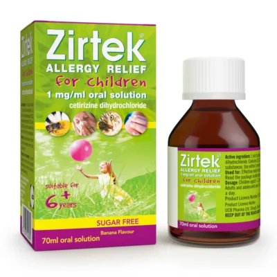 ZIRTEK (CETIRIZINE) ALLERGY SYRUP 70ML