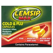 LEMSIP CAPS MAX COLD AND FLU (PER CAP) 16S