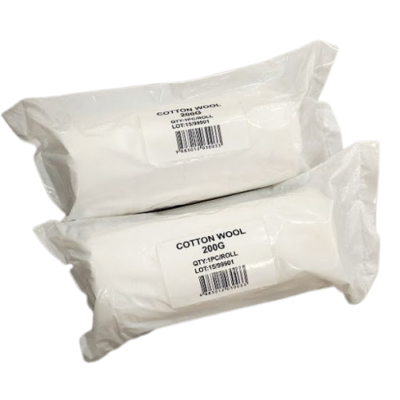 COTTON WOOL 200G B/W