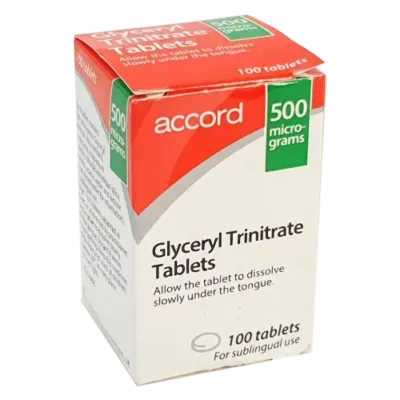 NEW GLYCERYL TRINITRATE 500MCG (PER TAB)