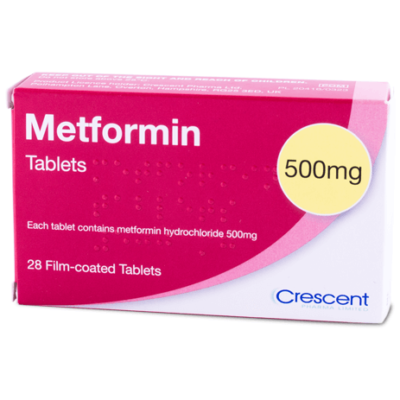 METFORMIN 500MG TAB 28 (PER TAB)