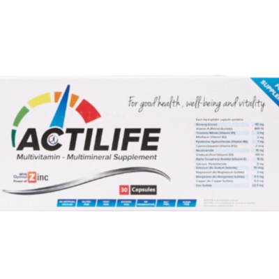 ACTILIFE MULTIVITAMIN CAPS 30S