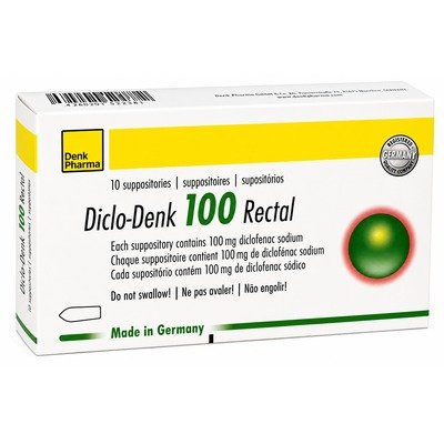 DICLO-DENK SUPP 100MG (PER PACK)