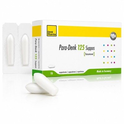 PARA DENK SUPP 125MG