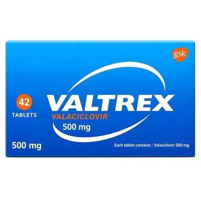 VALTREX 500MG TAB 42S (VALACICLOVIR)