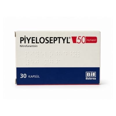 NITROFURANTOIN 50MG (PIYELOSEPTL) - PER TAB