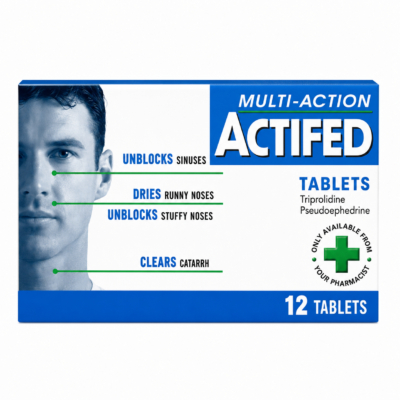 ACTIFED MULTI ACTION TABS 12S