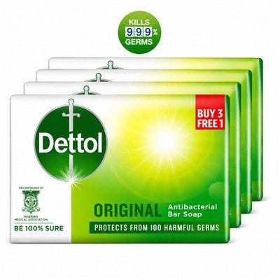 DETTOL  BAR SOAP 100G 4S